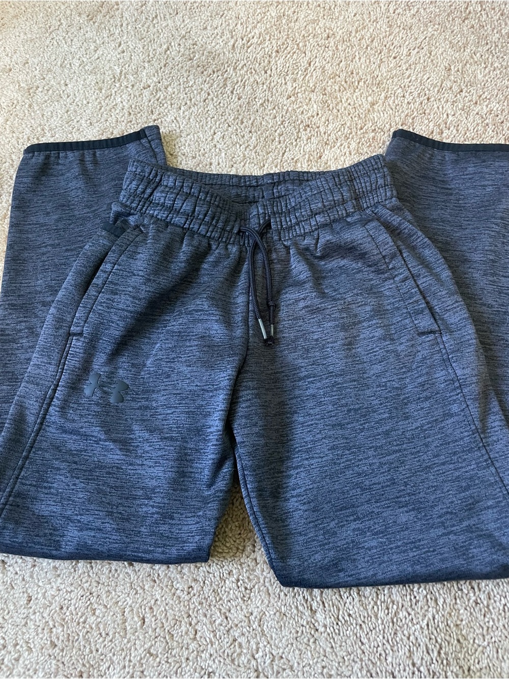 Under Armour Boys Navy Heather Tech Jogger Pants